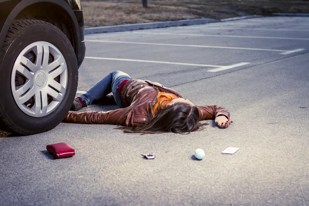 Pedestrian accident attorney consulting with a client